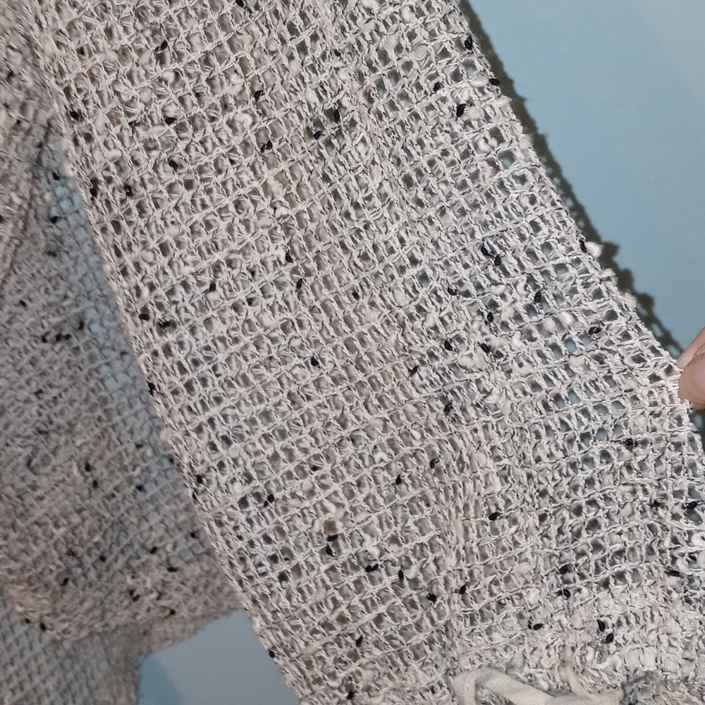 Mirror Image Sweater/Cardigan with loop/wood bead soft size 2X Brown/Black - Picture 11 of 15